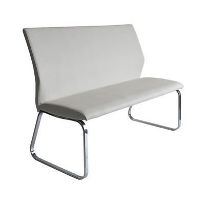 Mordern bench Metal Frame chrome Upholstered white pattern PU ottaman bench Guanxin Furniture  DD1399-2L