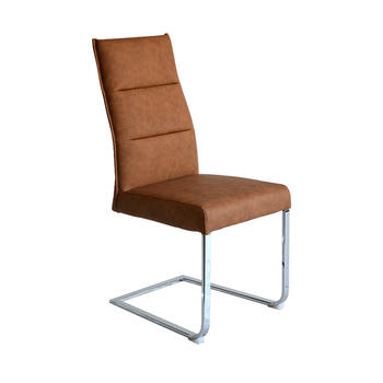 Modern PU Dining chair with Chrome legs Guanxin Home Furniture  DD1431-F