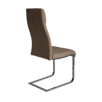 Modern PU Dining chair with Chrome legs Guanxin Home Furniture  DD1503-F