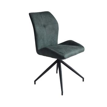 Metal chair black powder coating base Upholstered chair comfortable turnable chair Guanxin Furniture  DD6820-4RN