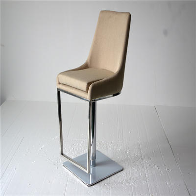 Modern design polished stainless steel legs bar chair pump chair coffee bar stool DB1678